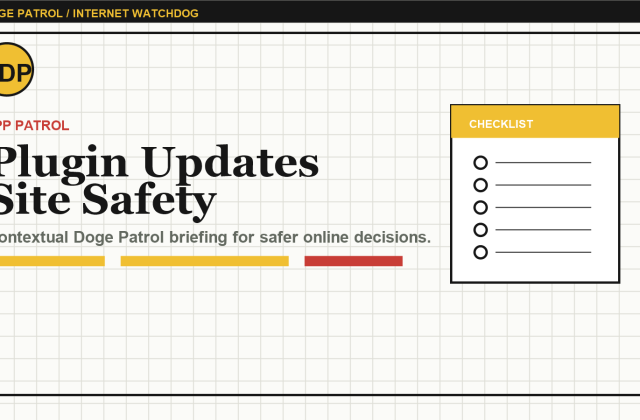 Doge Patrol contextual illustration for Plugin Updates in WordPress: How to Avoid Breaking a Site While Staying Safe.